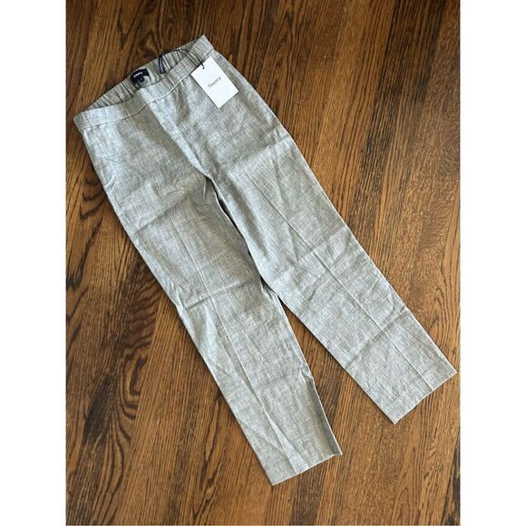 NEW Theory Women’s 2 Basic Pull On Cargo Cropped Pants MADE IN USA - Picture 2 of 6